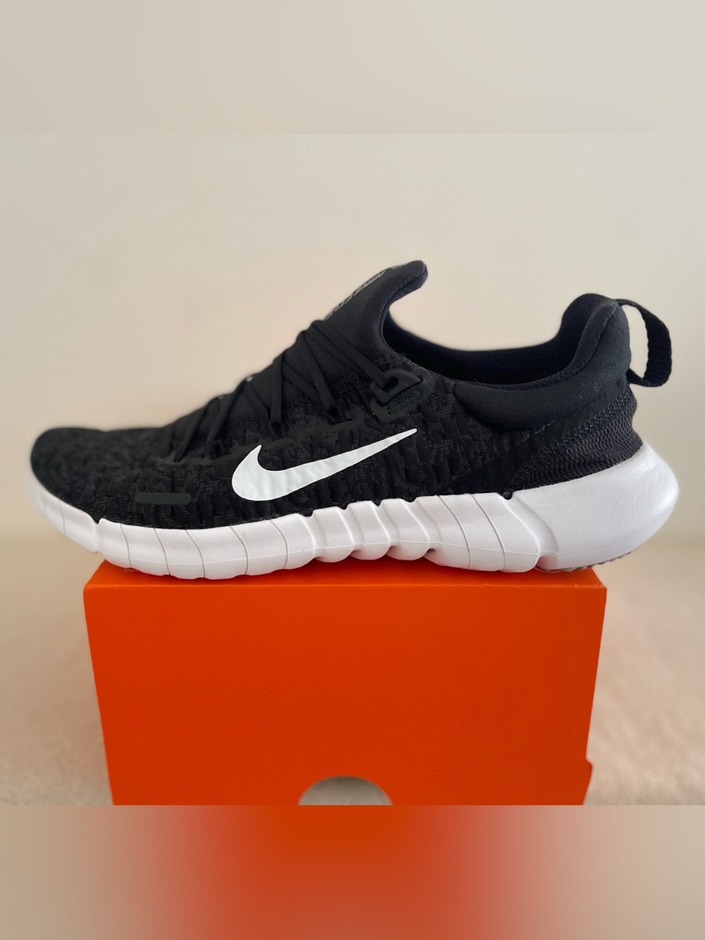 Nike Free RN 5.0 Next Nature Black Smoke Grey-White CZ1884-001 Men's NEW